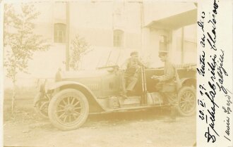 1. Weltkrieg, Foto Armeefahrzeug in Galizien, Maße...