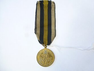 Preußen, Erinnerungs-Kriegsdenkmünze für die Kämpfer von 1813–1815, am seltenen Band