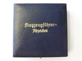 Etui zum  Flugzeugführerabzeichen , sehr guter Zustand
