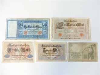 1.Weltkrieg,5 Geldscheine