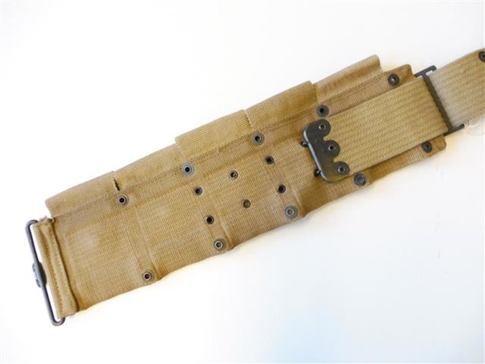 Us Wwi 9 Pocket Ammo Belt With 45 Clip Pouch Mills 18000 