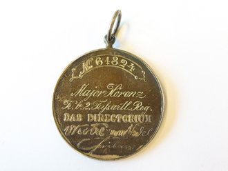 Preußen, Mitglieder-Medaille des Deutschen Offizier-Vereins zu Berlin mit Namesgravur "Major Hörenz, K.B. 2. Feldartillerie Regiment"