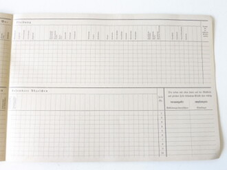 SS Bekleidungsnachweis Blanko, DIN A4