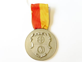 Tragbare Medaille 125 Jahre Freiwillige Feuerwehr Schwäbisch Hall 1972