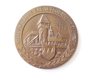 Medaille 100 Jahre Freiwillige Feuerwehr Tiengen 1963