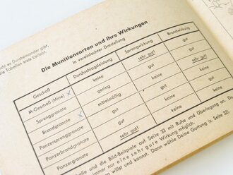 D. ( Luft ) 5001 " Horrido, Des Jägers Schiessfibel"  Ausgabe Juni 1944. 35 Seiten, gebraucht