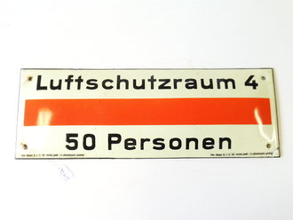 Emailschild " Luftschutzraum 4 - 50 Personen"...