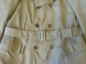 U.S. Army Mackinaw Coat ( so called Jeep Coat) datiert 1942. Used, good condition Schulterbreite 45 cm, Armlänge 63 cm, Von Achsel zu Achsel gemessen 60 cm