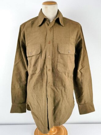 U.S. WWII Shirt, Flannel, OD, used