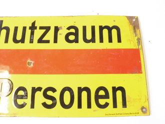 Emailschild "Schutzraum  20 Personen" 40 x 20cm