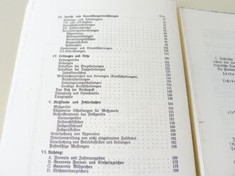 REPRODUKTION, H.Dv. 164 Unterrichtsbuch für die Fernsprechtechnik im Heere, datiert 1930, A5, 192 Seiten