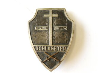 Freikorps, Schlageter Gedächtnis Bund, Schlageter Schild mit Schwertern, Schildförmig