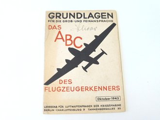 Grundlagen des Flugzeigerkenners vom Oktober 1943