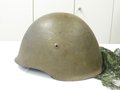 Portugal, Stahlhelm wohl 60iger Jahre, mit Tarnschleier,  Originallack