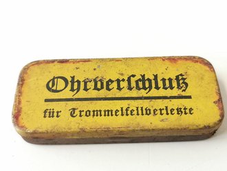 "Ohrverschluss für Trommelfellverletzte"...