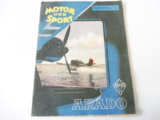 "Motor und Sport" Arado, Ausgabe A vom...