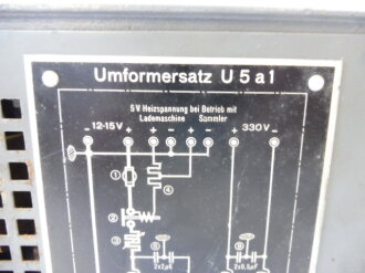 Umformer U5 a1 datiert 1939, Originallack, zum Teil neu verkabelt,  Funktion nicht geprüft