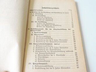 H.Dv.470/1 Ausbildungsvorschrift für die Panzertruppe, datiert 1937, 63 Seiten, A6