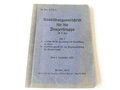 H.Dv.470/1 Ausbildungsvorschrift für die Panzertruppe, datiert 1937, 63 Seiten, A6