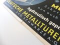 Werbeblatt der deutschen Metalltüren-Werke "Schutzraumtür", A4