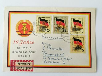 Brief "10 Jahre Deutsche Demokratische...