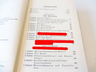 Adolf Hitler " Mein Kampf" blaue Leinenausgabe