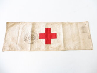 Armbinde Kaiserreich freiwillige Krankenpflege, angeschmutzt, sonst gut