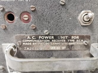 British WWII AC Power Unit for Communication Reveiver...