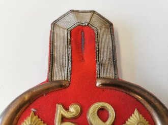 Preußen, Paar Epauletten für einen Angehörigen im Infanterie Regiment 58, im Kasten