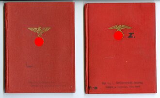 2 Stück Mitgliedsbuch der NSDAP Ausgaben 1932 und...