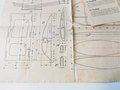 NSFK Bauplan und Bauanleitung für Gummimotor Flugmodell "Borkenberge"