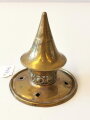 Spitze für eine Pickelhaube, Messing, nicht abschraubbar