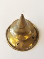 Spitze für eine Pickelhaube, Messing, nicht abschraubbar