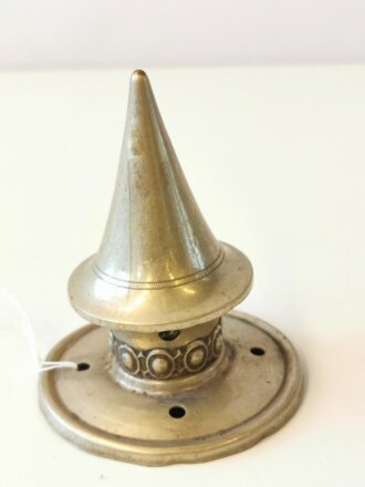 Spitze für eine Pickelhaube, Silbern, nicht abschraubbar