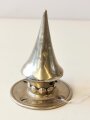 Spitze für eine Pickelhaube, Silbern, nicht abschraubbar