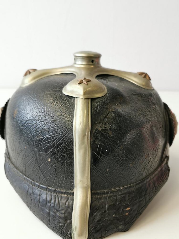 Württemberg, Pickelhaube Feuerwehr, ungereinigter ...