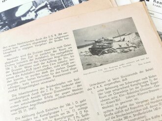 "Mitteilungsblatt Kameradschaft der Wiener Panzerdivision"  63 Ausgaben, zum Teil angeschmutzt