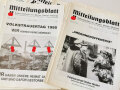 "Mitteilungsblatt Kameradschaft der Wiener Panzerdivision"  63 Ausgaben, zum Teil angeschmutzt