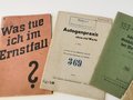 Konvolut Dienstvorschriften Wehrmacht, nicht auf Vollständigkeit und Zustand überprüft