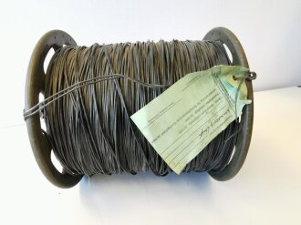 Bundeswehr, Trommel mit Kabel zur Rückentrage für schweres Feldkabel. Fast baugleich Wehrmacht