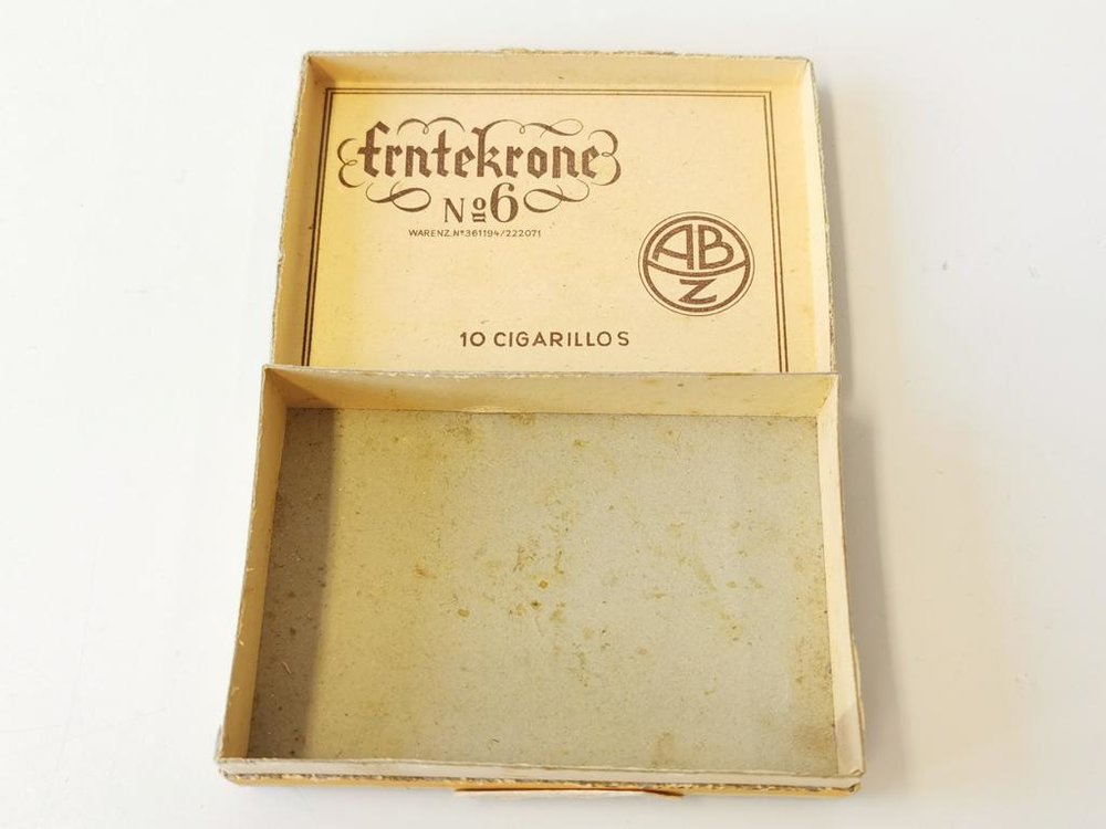 Leere Schachtel Erntekrone No 6 Cigarillos 19 63