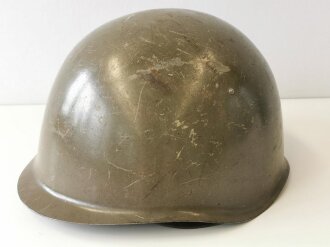 Tschechische Republik, Stahlhelm Russiches Modell 1940  mit Innenfutter Tschechei. Originallack