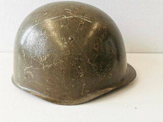 Tschechische Republik, Stahlhelm Russiches Modell 1940  mit Innenfutter Tschechei. Originallack