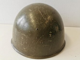 Tschechische Republik, Stahlhelm Russiches Modell 1940  mit Innenfutter Tschechei. Originallack