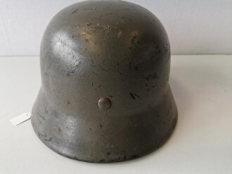 Dänemark, Stahlhelm Nachkrieg, ursprünglich ein deutscher M40, entsprechend umlackiert und weiterverwendet