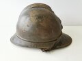 Frankreich 1.Weltkrieg, Stahlhelm Adrian für Infanterie, Originallack, ungereinigtes Stück