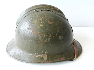 Frankreich 2.Weltkrieg, Stahlhelm Zivilschutz, original lackiert