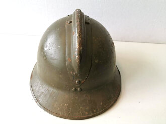 Frankreich 2.Weltkrieg, Stahlhelm Zivilschutz, original lackiert