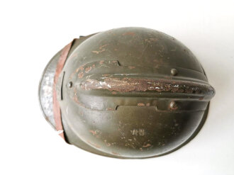 Frankreich 2.Weltkrieg, Stahlhelm Zivilschutz, original lackiert