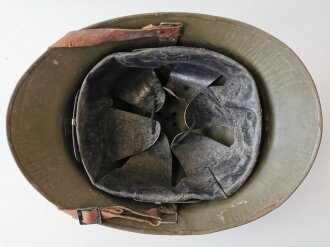 Frankreich 2.Weltkrieg, Stahlhelm Zivilschutz, original lackiert